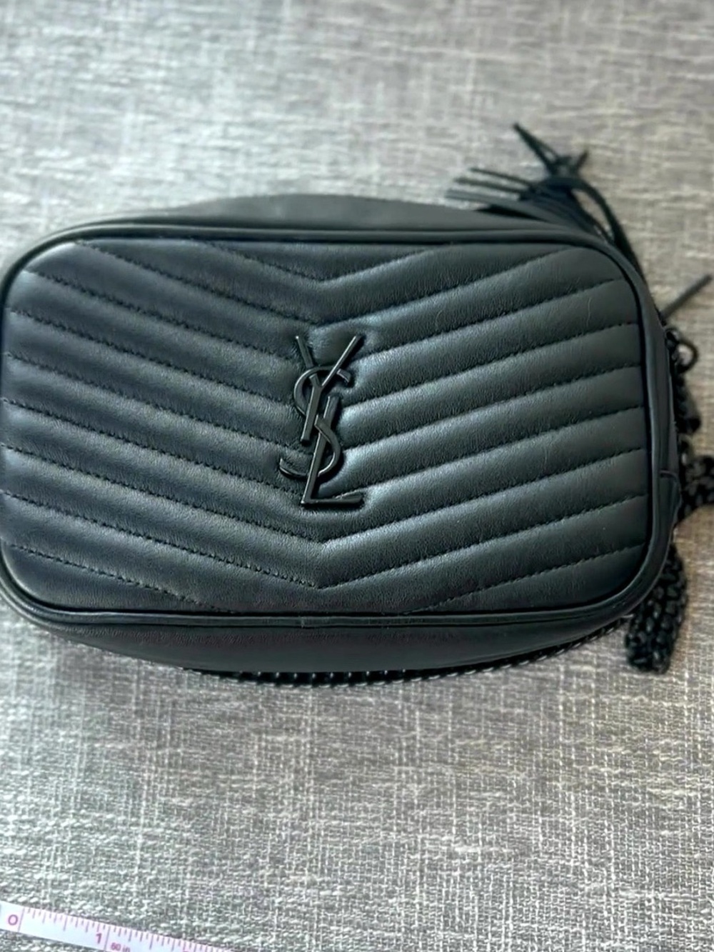 Saint Laurent Lou Camera Bag Black Matelasse Crossbody